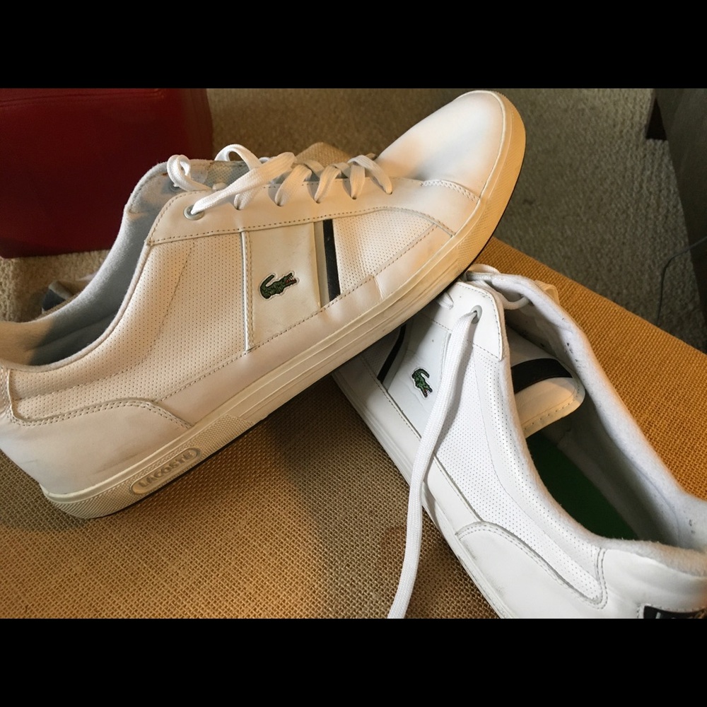 Men’s US size 17 M Lacoste sneakers. worn 5 times